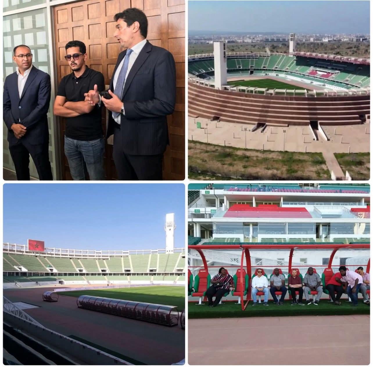 تهيئة ملعب أكادير الكبير أستعدادالأمم أفريقيا ٢٠٢٥