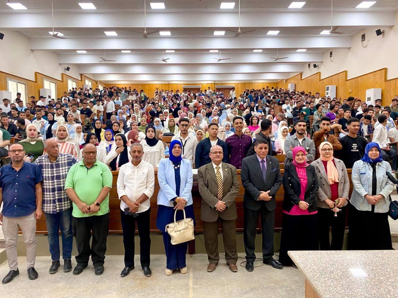 مجمع إعلام الفيوم يشارك فى حفل استقبال الطلاب بالجامعة التكنولوجية