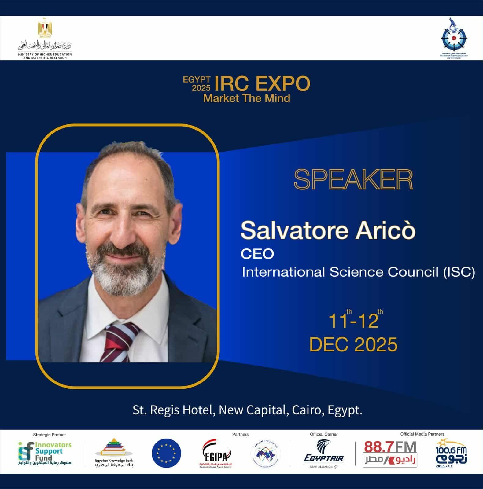 المعرض الدولي لتسويق مخرجات البحوث IRC Expo 2025 يعلن أول قائمة من المتحدثين الدوليين المشاركين في ورش العمل والجلسات الرئيسيةيواصل IRC Expo 2025 الكشف عن أبرز الأسماء الدولية المشاركة في ورش العمل والجلسات الرئيسية والحوارات المتخصصة